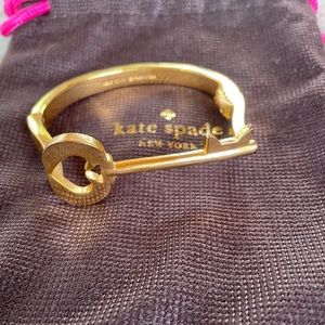 Kate Spade gold tone key bracelet